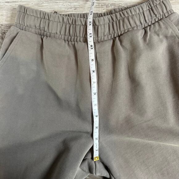 Oakley Relaxed Fit Sweatpants Taupe Fleece Joggers Small Athleisure Cozy - Picture 8 of 9